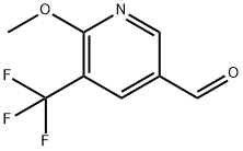 2-甲氧基-3-(三氟甲基)吡啶-5-甲醛 结构式