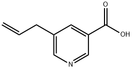 5-烯丙基烟酸 结构式