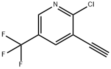 2-氯-3-乙炔基-5-(三氟甲基)吡啶 结构式