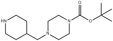 4-(哌啶-4-基甲基)哌嗪-1-羧酸叔丁酯 结构式