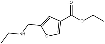 3-Furancarboxylic acid, 5-[(ethylamino)methyl]-, ethyl ester 结构式