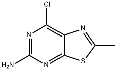 7-氯-2-甲基噻唑并[5,4-D]嘧啶-5-胺 结构式