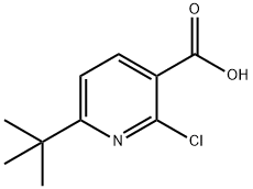 6-(叔丁基)-2-氯烟酸 结构式