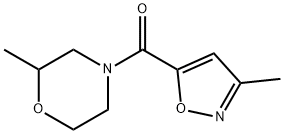 2-methyl-4-(3-methyl-1,2-oxazole-5-carbonyl)morp
holine 结构式