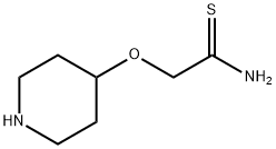 Ethanethioamide, 2-(4-piperidinyloxy)- 结构式