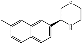 Morpholine, 3-(7-methyl-2-naphthalenyl)-, (3S)- 结构式