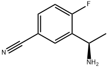 (R)-3-(1-氨基乙基)-4-氟苄腈 结构式