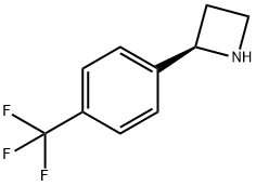 Azetidine, 2-[4-(trifluoromethyl)phenyl]-, (2R)- 结构式