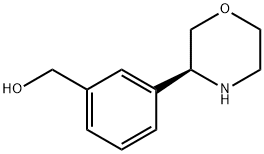 Benzenemethanol, 3-(3S)-3-morpholinyl 结构式