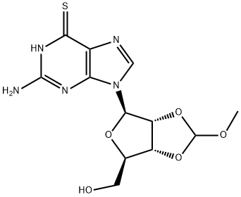 2'',3''-O-(Methoxymethylene)-6-thio-guanosine 结构式