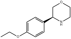 Morpholine, 3-(4-ethoxyphenyl)-, (3S)- 结构式