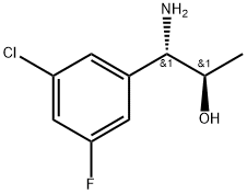 (1S,2R)-1-AMINO-1-(5-CHLORO-3-FLUOROPHENYL)PROPAN-2-OL 结构式