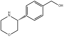 Benzenemethanol, 4-(3R)-3-morpholinyl- 结构式