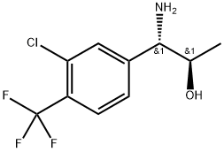 (1S,2R)-1-AMINO-1-[3-CHLORO-4-(TRIFLUOROMETHYL)PHENYL]PROPAN-2-OL 结构式