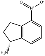 (R)-4-硝基-2,3-二氢-1H-茚-1-胺 结构式