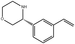 Morpholine, 3-(3-ethenylphenyl)-, (3R)- 结构式