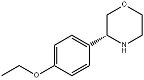 Morpholine, 3-(4-ethoxyphenyl)-, (3R)- 结构式