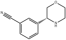 Benzonitrile, 3-(3R)-3-morpholinyl 结构式