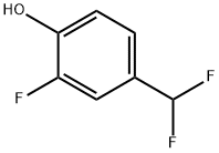 4-(二氟甲基)-2-氟苯酚 结构式