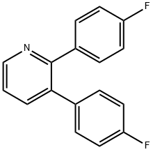 2,3-双(4-氟苯基)吡啶 结构式