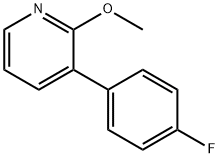 Pyridine, 3-(4-fluorophenyl)-2-methoxy- 结构式