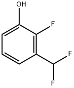 3-(二氟甲基)-2-氟苯酚 结构式