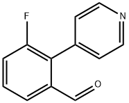 Benzaldehyde, 3-fluoro-2-(4-pyridinyl)- 结构式