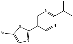 5-Bromo-2-(2-iso-propylpyrimidyl-5-yl)thiazole 结构式