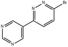 3-Bromo-6-(pyrimidyl-5-yl)pyridazine 结构式