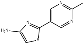 4-Amino-2-(2-methylpyrimidyl-5-yl)thiazole 结构式