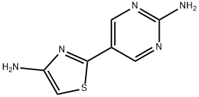 4-Amino-2-(2-aminopyrimidyl-5-yl)thiazole 结构式