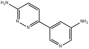 3-Amino-6-(5-aminopyridyl-3-yl)pyridazine 结构式
