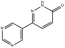 3-Hydroxy-6-(pyrimidyl-5-yl)pyridazine 结构式