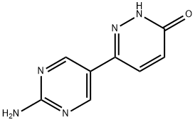 3-Hydroxy-6-(2-aminopyrimidyl-5-yl)pyridazine 结构式