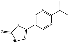 2-Hydroxy-5-(2-iso-propylpyrimidyl-5-yl)thiazole 结构式