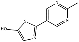 5-Hydroxy-2-(2-methylpyrimidyl-5-yl)thiazole 结构式