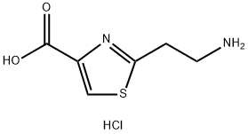 2-(2-氨基乙基)-1,3-噻唑-4-羧酸二盐酸盐 结构式