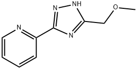 2-[3-(Methoxymethyl)-1H-1,2,4-triazol-5-yl]pyridine 结构式