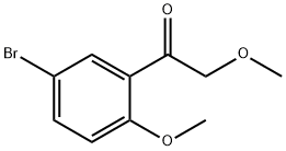 1-(5-溴-2-甲氧基苯基)-2-甲氧基乙-1-酮 结构式