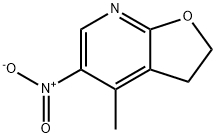 4-METHYL-5-NITRO-2,3-DIHYDROFURO[2,3-B]PYRIDINE 结构式