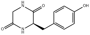 Cyclo(D-tyrosylglycine) 结构式