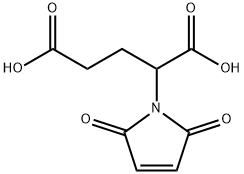Pentanedioic acid, 2-(2,5-dihydro-2,5-dioxo-1H-pyrrol-1-yl)- 结构式