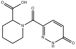 1-(6-氧代-1,6-二氢哒嗪-3-羰基)哌啶-2-羧酸 结构式