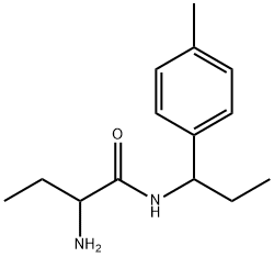 2-氨基-N-(1-(对甲苯基)丙基)丁酰胺 结构式