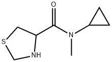 4-Thiazolidinecarboxamide, N-cyclopropyl-N-methyl- 结构式