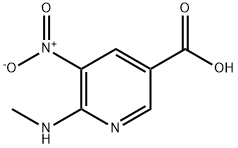 6-(甲基氨基)-5-硝基吡啶-3-羧酸 结构式