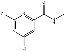 2,6-二氯-N-甲基嘧啶-4-甲酰胺 结构式