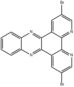 2,7-DIBROMODIPYRIDO[3,2-A:2',3'-C]PHENAZINE 结构式