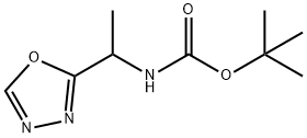 tert-butyl (1-(1,3,4-oxadiazol-2-yl)ethyl)carbamate 结构式