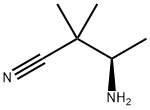 (R)-3-氨基-2,2-二甲基丁腈 结构式
